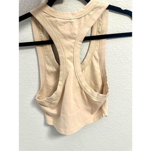 NWT WeWoreWhat beige cropped scoop tank  Size S - Picture 4 of 5